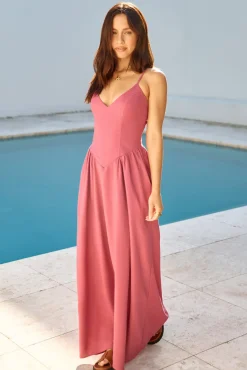 Wedding Guest Dresses|Cocktail Dresses>Seven Wonders Zephy Maxi Dress Rose