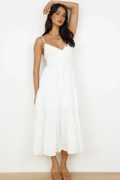 White Dresses|Maxi Dresses>Hello Molly Share The Love Maxi Dress White