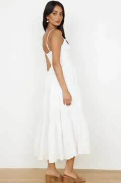 White Dresses|Maxi Dresses>Hello Molly Share The Love Maxi Dress White