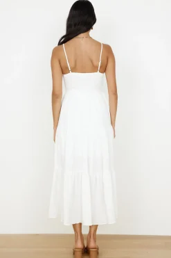 White Dresses|Maxi Dresses>Hello Molly Share The Love Maxi Dress White