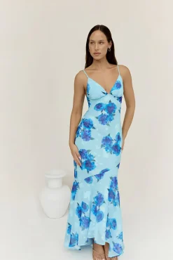 Wedding Guest Dresses|Cocktail Dresses>Hello Molly Shine Bright Maxi Dress Blue