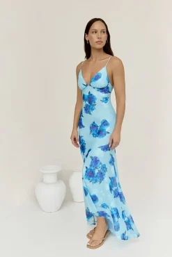 Wedding Guest Dresses|Cocktail Dresses>Hello Molly Shine Bright Maxi Dress Blue