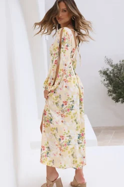 Wedding Guest Dresses|Multipattern Dresses>Hello Molly Shining Bright Maxi Dress Yellow