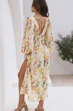 Wedding Guest Dresses|Multipattern Dresses>Hello Molly Shining Bright Maxi Dress Yellow