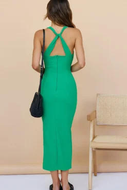 Summer Dresses|Maxi Dresses>Hello Molly Shyly Abloom Maxi Dress Green
