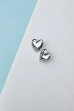 Earrings>Hello Molly 925 Silver Love To Love Earrings Silver
