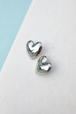 Earrings>Hello Molly 925 Silver Love To Love Earrings Silver