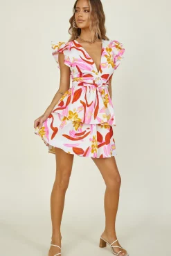 Mini Dresses>Hello Molly Simple Pleasures Dress Pink