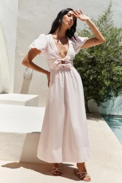 Wedding Guest Dresses|Cocktail Dresses>Hello Molly Simple Story Maxi Dress Pink