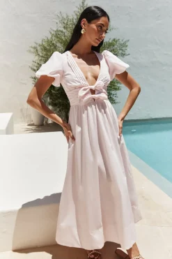 Wedding Guest Dresses|Cocktail Dresses>Hello Molly Simple Story Maxi Dress Pink