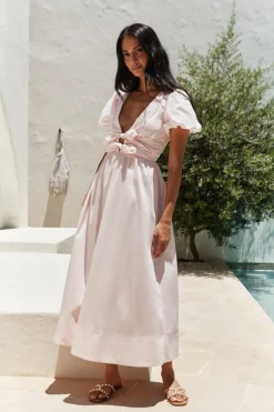 Wedding Guest Dresses|Cocktail Dresses>Hello Molly Simple Story Maxi Dress Pink