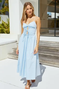 Wedding Guest Dresses|Cocktail Dresses>Hello Molly Sincerely True Maxi Dress Blue