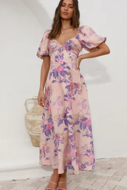 Maxi Dresses>Hello Molly Sing Along Maxi Dress Pink
