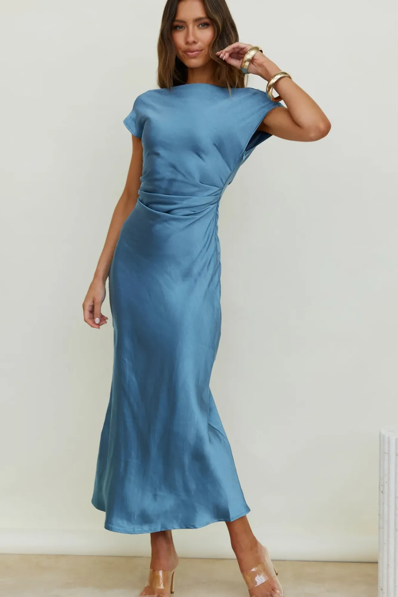 Formal Dresses|Bridesmaid Dresses>Hello Molly Siren Melody Maxi Dress Blue