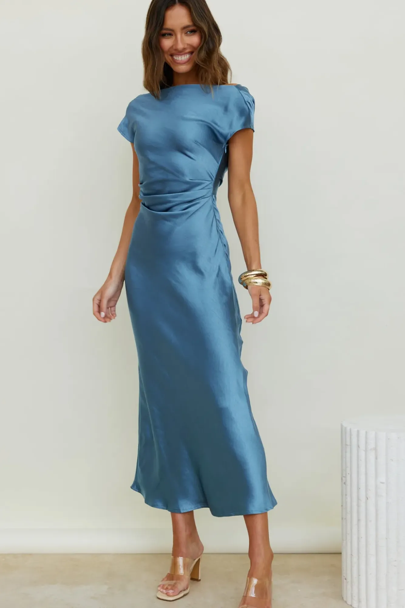 Formal Dresses|Bridesmaid Dresses>Hello Molly Siren Melody Maxi Dress Blue