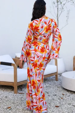 Skirts|Skirt And Top Sets>Hello Molly Smells Like Summer Maxi Skirt Orange