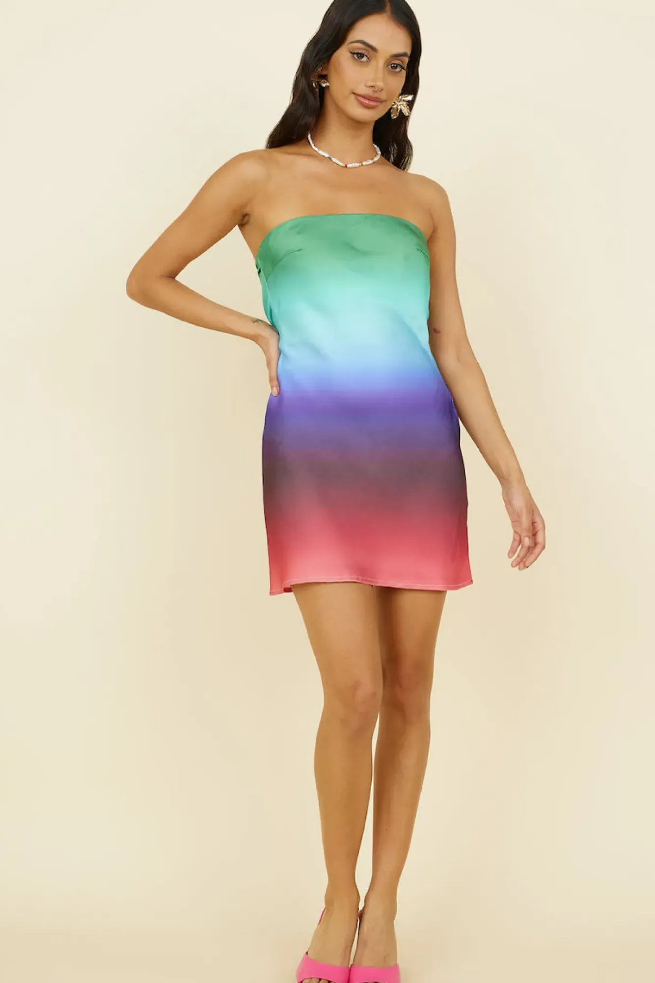 Spring Break Dresses|Summer Dresses>Hello Molly Smiles All-Round Dress Multi