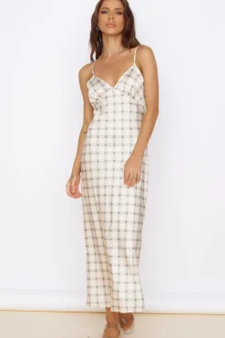 Date Night Dresses|Multipattern Dresses>SNDYS Camilla Dress Check Print