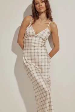 Date Night Dresses|Multipattern Dresses>SNDYS Camilla Dress Check Print