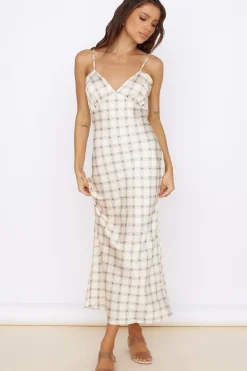 Date Night Dresses|Multipattern Dresses>SNDYS Camilla Dress Check Print
