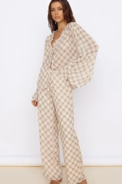 Pants>SNDYS Candice Pant Check Print