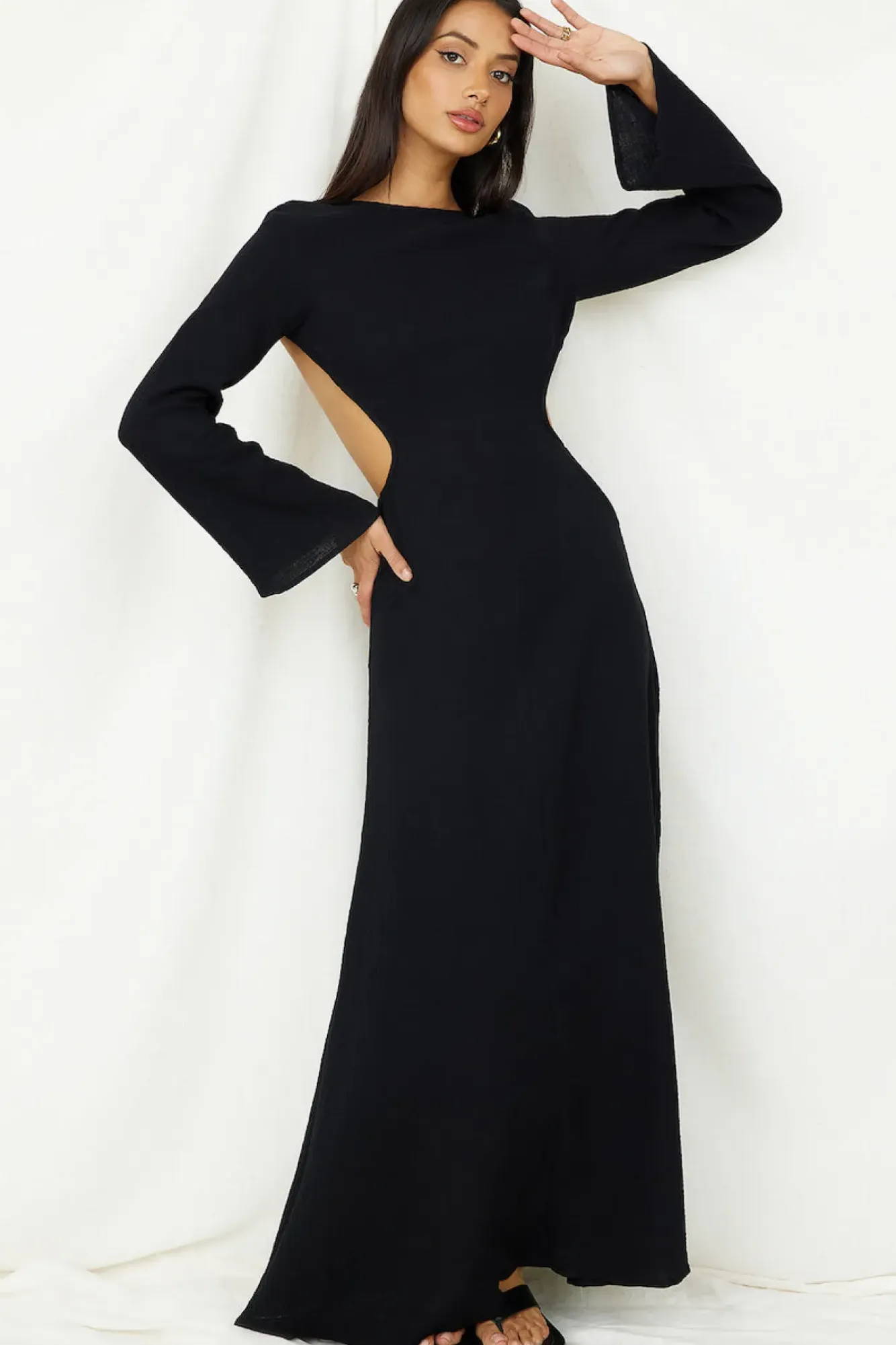 Vacation Dresses|Spring Break Dresses>SNDYS Dahlia Maxi Dress Black