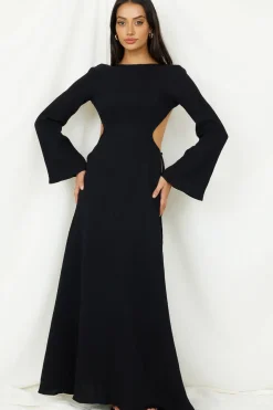 Vacation Dresses|Spring Break Dresses>SNDYS Dahlia Maxi Dress Black