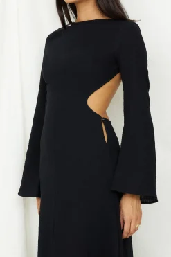 Vacation Dresses|Spring Break Dresses>SNDYS Dahlia Maxi Dress Black