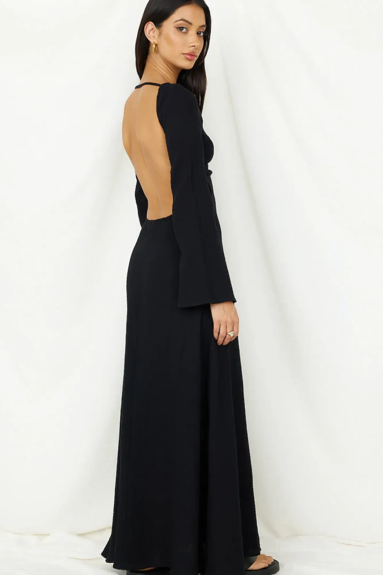 Vacation Dresses|Spring Break Dresses>SNDYS Dahlia Maxi Dress Black