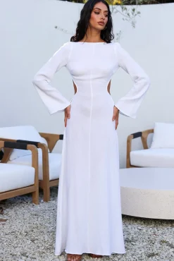 Vacation Dresses|Spring Break Dresses>SNDYS Dahlia Maxi Dress White