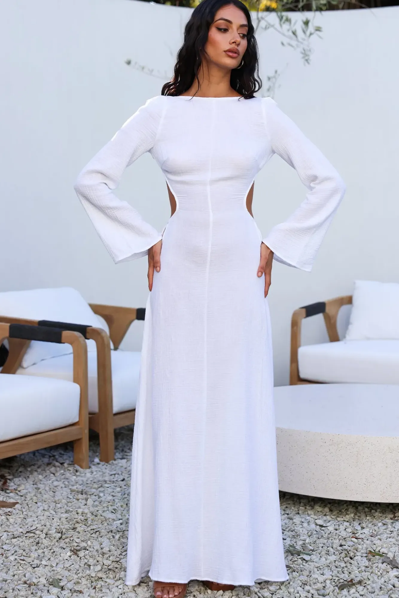 Vacation Dresses|Spring Break Dresses>SNDYS Dahlia Maxi Dress White