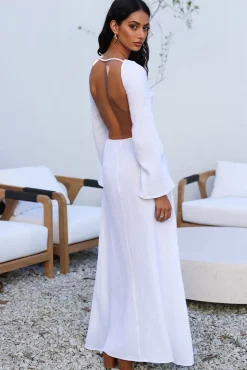 Vacation Dresses|Spring Break Dresses>SNDYS Dahlia Maxi Dress White