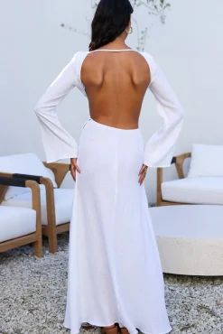 Vacation Dresses|Spring Break Dresses>SNDYS Dahlia Maxi Dress White