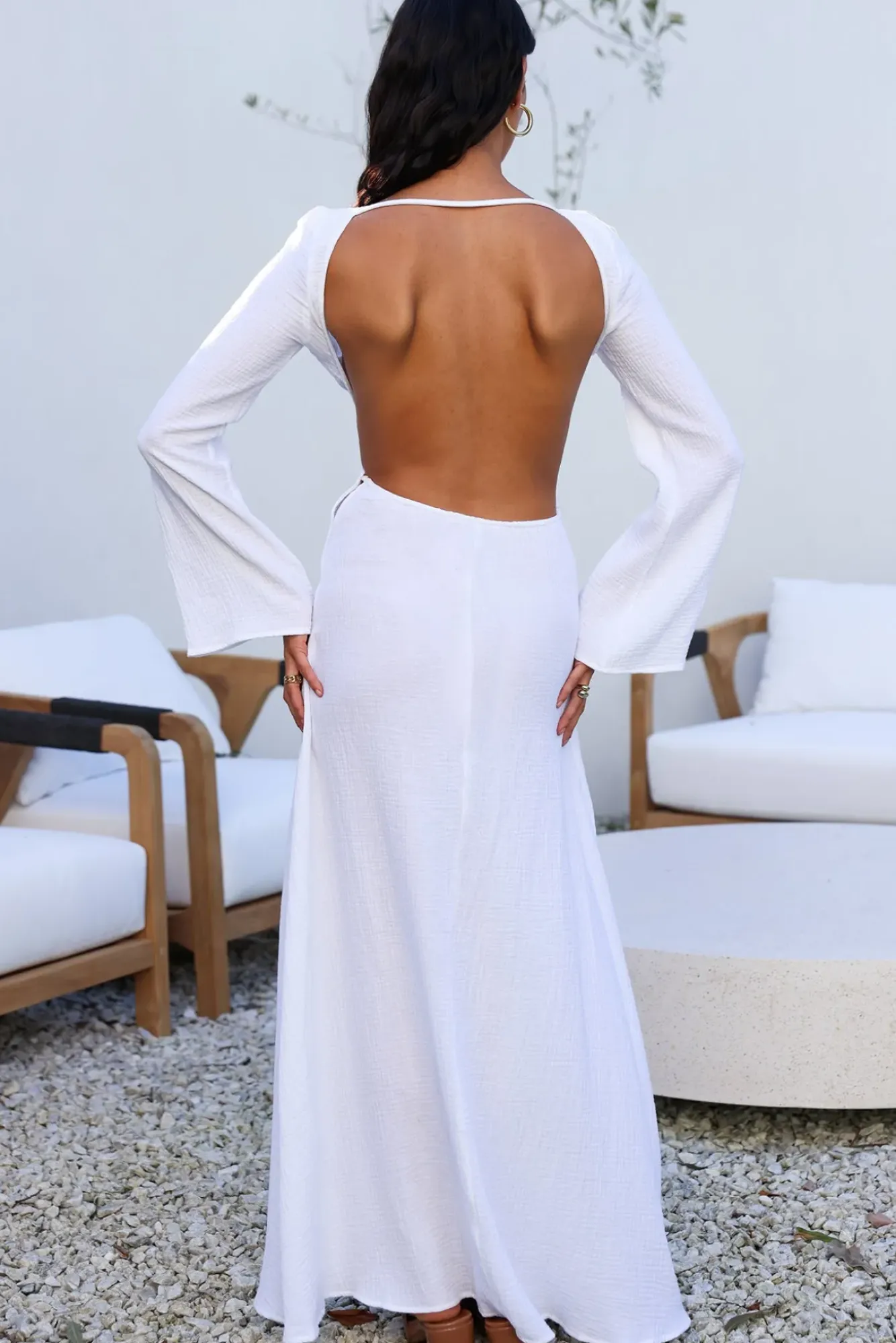 Vacation Dresses|Spring Break Dresses>SNDYS Dahlia Maxi Dress White