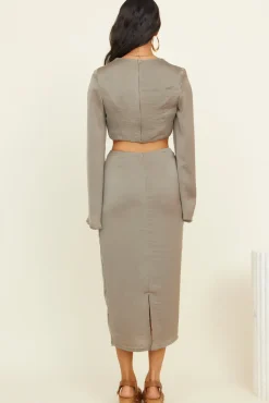 Long Sleeve|Cropped>SNDYS Jada Set Olive