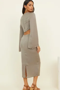 Long Sleeve|Cropped>SNDYS Jada Set Olive
