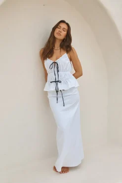 Skirts|Skirt And Top Sets>SNDYS Martina Maxi Skirt White