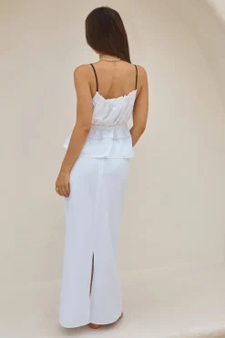 Tank Tops And Singlets|Cropped>SNDYS Martina Top White