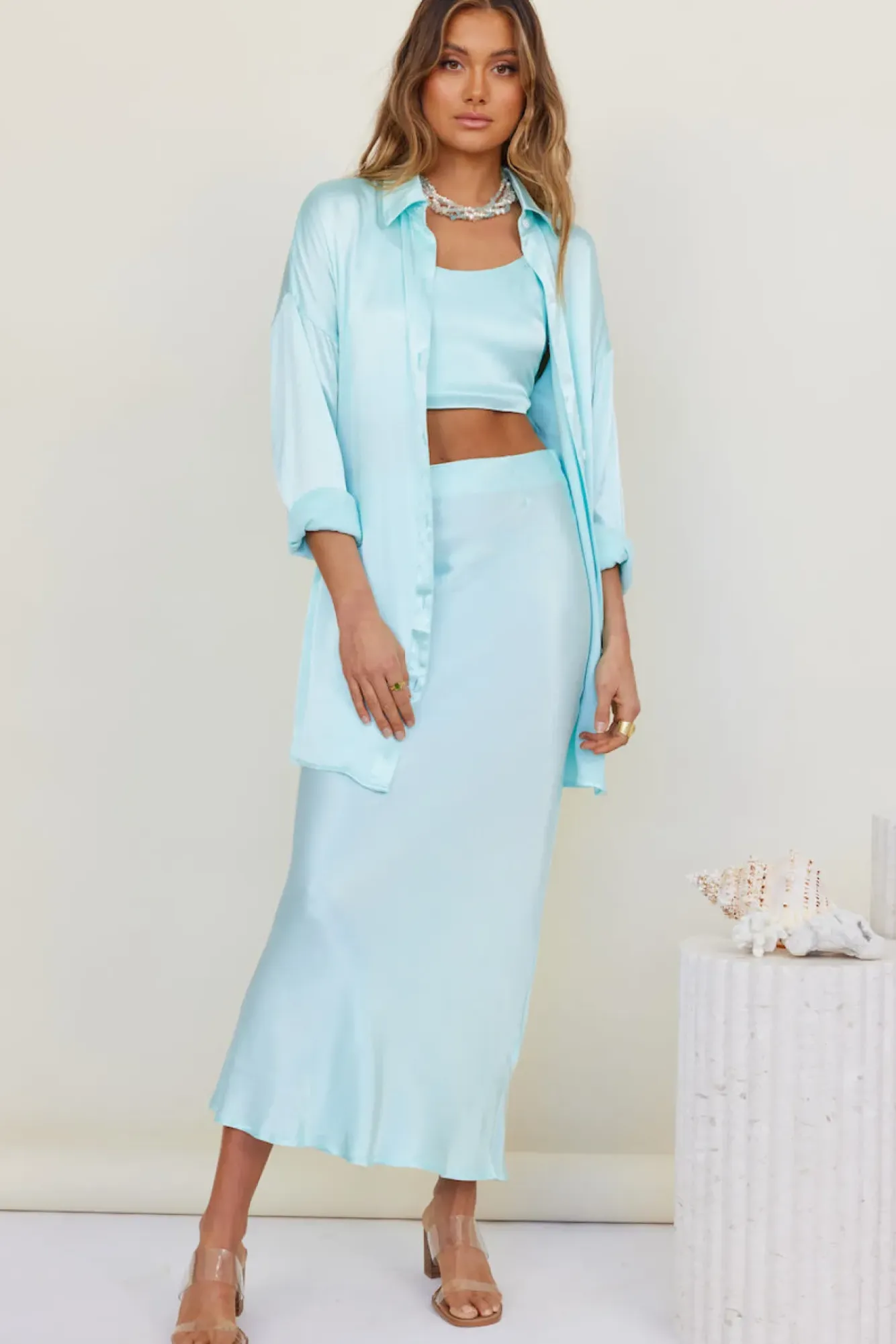 Skirts|Skirt And Top Sets>SNDYS Melody Skirt Blue