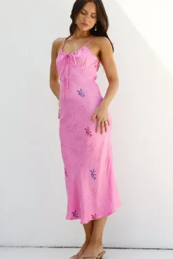 Cocktail Dresses|Spring Break Dresses>SNDYS Rosa Midi Dress Pink