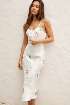 Cocktail Dresses|Spring Break Dresses>SNDYS Rosa Midi Dress White