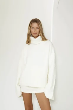 Jumpers|Long Sleeve>SNDYS Winnie Jumper White