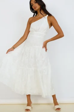 Summer Dresses|Floral Dresses>Hello Molly Snowy Mountain Maxi Dress White