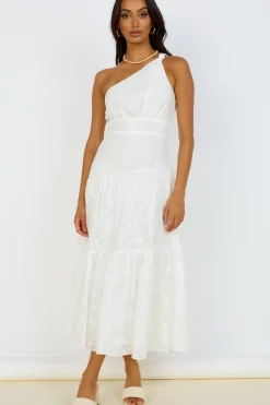 Summer Dresses|Floral Dresses>Hello Molly Snowy Mountain Maxi Dress White
