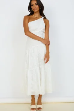 Summer Dresses|Floral Dresses>Hello Molly Snowy Mountain Maxi Dress White