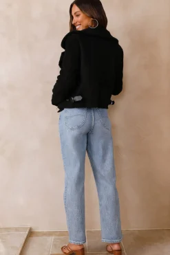 Jackets|Long Sleeve>Hello Molly Snowy Mountains Jackets Black