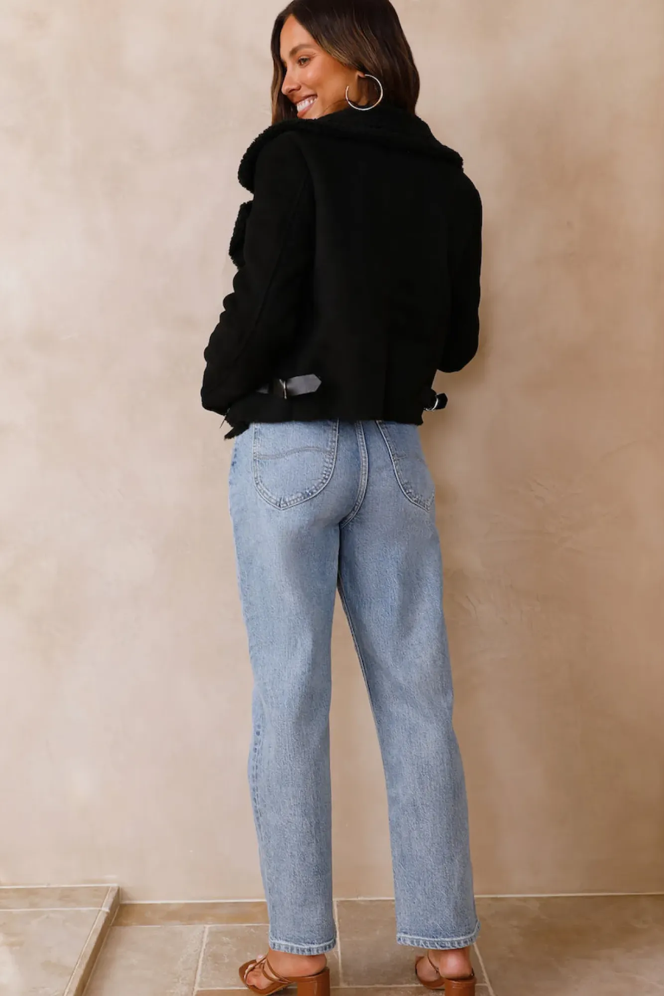 Jackets|Long Sleeve>Hello Molly Snowy Mountains Jackets Black