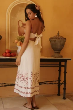 Wedding Guest Dresses|Vacation Dresses>Hello Molly Soft Horizon Maxi Dress Beige