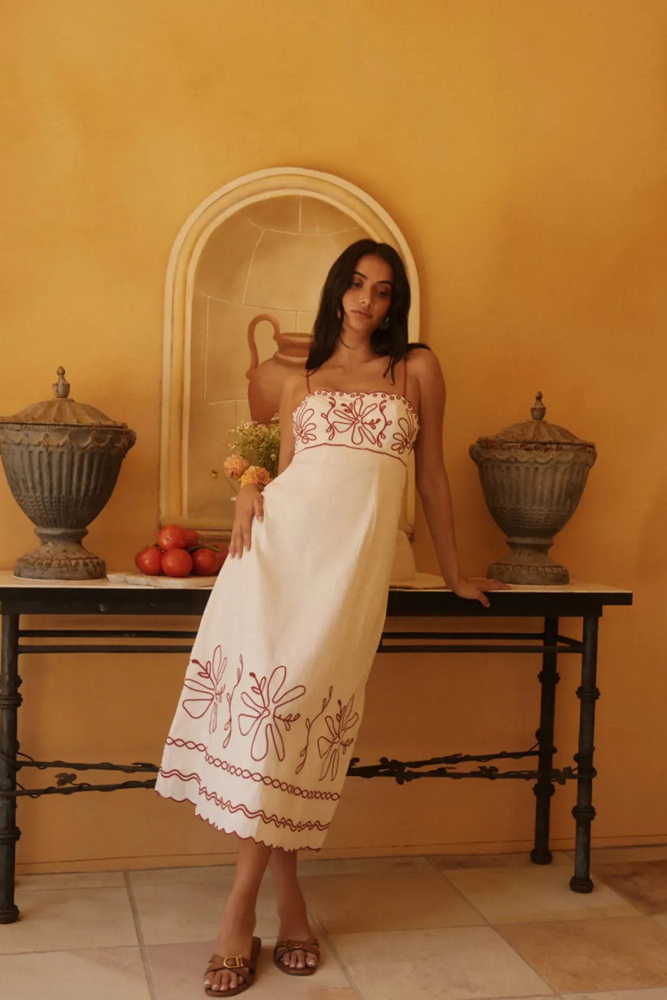 Wedding Guest Dresses|Vacation Dresses>Hello Molly Soft Horizon Maxi Dress Beige
