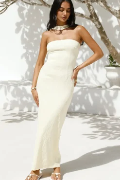 Wedding Guest Dresses|Cocktail Dresses>Hello Molly Soft Light Maxi Dress Yellow